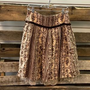 Size 6 brown medium skirt
